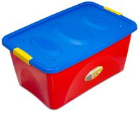 Миниатюра: Ящик для игрушек пласт. 44л (600*404*280мм), на колесиках Пиколо