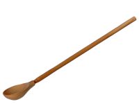 Миниатюра: Ложка с длинной ручкой деревянная Хохлома 40см, черпачок 6см без росписи@