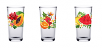 Миниатюра: Набор стаканов 6шт 230мл стекло Тропические фрукты (6)@