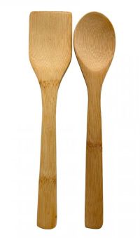 Миниатюра: Набор лопаток кулинарных бамбук 2шт №10