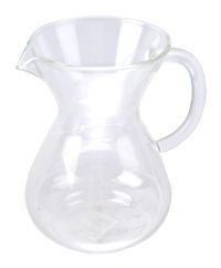 Миниатюра: Чайник заварочный (кофейник, кемекс) стекло 400мл, мерная шкала, ст. ручка, без крышки Типика