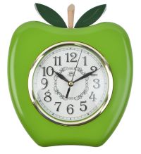 Миниатюра: Часы настенные 24*21см Яблоко зеленый @