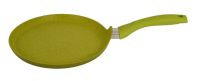 Миниатюра: Сковорода блинная (блинница) ал. 240мм, пласт. ручка а/п KUKMARA Trendy style Lime