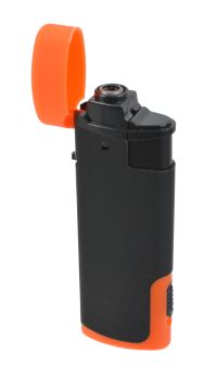 Миниатюра: Зажигалка газовая пьезо с крышкой и фонариком, покрытие soft-touch Oney ТF-06 цвет микс @