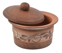 Миниатюра: Горшок для запекания (кокотница) керамика 0,2л 8*10см, Ангоб