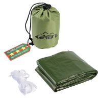 Миниатюра: Термоодеяло универсальное Аdventure (трансформируемое в палатку, спальный мешок), зеленое