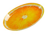 Миниатюра: Блюдо сервировочное 24,5*15*2см стекло Сочный апельсин