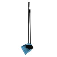 Миниатюра: Набор для уборки (щетка для пола и совок), длинные ручки Vanda темно-синий