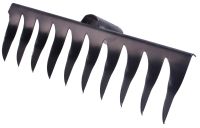 Миниатюра: Грабли витые 10-ти зубые эмалированные б/черенка@
