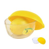 Миниатюра: Емкость для лимона пласт. 120*85*85мм, желтая пласт. крышка