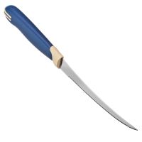 Миниатюра: Нож кухонный нерж. 12,7см (для томатов), пласт. синяя ручка Tramontina Multicolor 23512/215 @