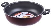 Миниатюра: Сковорода-жаровня ал. 280мм, глубокая, 2 ручки, без крышки, а/п SCOVO Expert бордовая