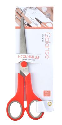 Миниатюра: Ножницы бытовые (универсальные) нерж. 17,5см, пласт. ручки GALANTE PREMIUM 2 цвета