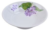 Миниатюра: Блюдце для варенья фарфор 11см Сирень 1/50
