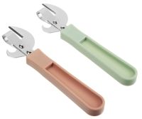 Миниатюра: Нож консервный (открывашка) нерж. 14*3,5см, пласт. ручка Штык цвет микс