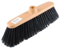 Миниатюра: Щетка для пола пласт. 315*47*112мм, длинная щетина, без черенка, цвет графит (22)