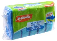 Миниатюра: Губка для посуды 5шт Хозяюшка Мила ВОЛНА