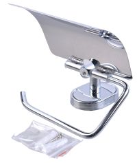 Миниатюра: Держатель для туалетной бумаги нерж., нерж. крышка, крепеж в комплекте Сантех-М