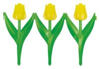 Миниатюра: Ограждение садовое (для газона) пласт., НАБОР 6 секций (1 секция 45*30см) Цветы