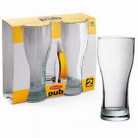 Миниатюра: Набор бокалов для пива 2шт 580мл стекло PUB (ПАБ)