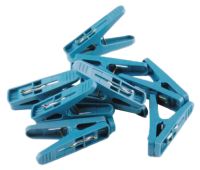 Миниатюра: Прищепка пласт., НАБОР 20шт Классика цвет микс