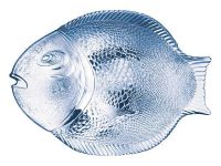 Миниатюра: Тарелка-рыба MARINЕ 250*360 blue стекло