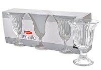 Миниатюра: Набор креманок стекло 3шт 102мм ICEVILLE (8)