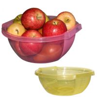 Миниатюра: Чаша (миска, салатник) пласт. 3л Стиль прозрачная