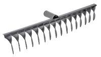 Миниатюра: Грабли витые сталь 16-ти зубые, эмалированные без черенка (ГВ-16) @