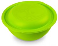 Миниатюра: Миска (салатник) пласт. 3л, с крышкой цвет микс (36)