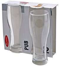 Миниатюра: Набор бокалов для пива 2шт 300мл стекло PUB