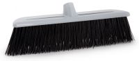 Миниатюра: Щетка для пола пласт. 395*70*140мм, длинная щетина, без черенка, цвет графит (20)