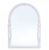 Миниатюра: Зеркало настенное 430*580мм, "Viva Ellada" пласт. рама цвет снежно-белый
