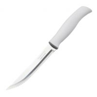Миниатюра: Нож кухонный нерж. 12,7см (для мяса), белая пласт. ручка Tramontina Athus 23081/085 @