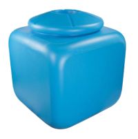 Миниатюра: Бак для душевой пласт. 100л (500*500*550мм), квадрат,отверстие для слива,мерная шкала,цвет микс (2)