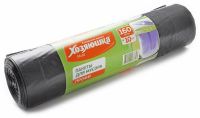 Миниатюра: Мешки для мусора 160л 10шт Хозяюшка Мила ПРОФИ короткий рулон