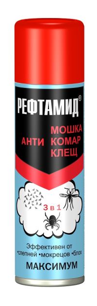 Миниатюра: Рефтамид 147мл Максимум 3в1 от мошек, комаров, клещей