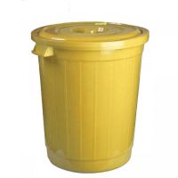 Миниатюра: Бак пласт. 50л (500*500*570мм), пищевой, пласт. крышка, цвет микс