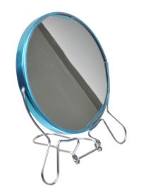 Миниатюра: Зеркало настольное 12,5см, на мет. подставке, двойное, круглое АВ-122 185