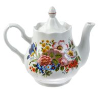 Миниатюра: Чайник заварочный фарфор 1750мл Романс Букет цветов