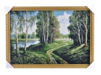 Миниатюра: Картина холст 39*56см Природа пласт.рамка МК-908/1@