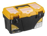 Миниатюра: Ящик для инструментов пласт. 235*430*250мм, вкладыш, органайзеры на крышке Титан