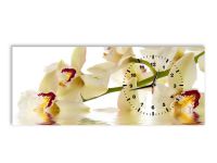 Миниатюра: Часы 30*80см холст Белая орхидея
