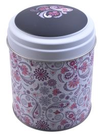 Миниатюра: Банка жестяная 800мл (d99мм h110мм) Бута белая