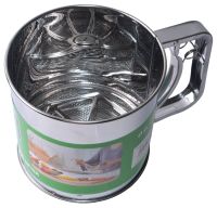 Миниатюра: Кружка-сито нерж. 700гр (d12,5см), двойное ситовое дно СА-L359В
