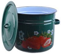 Миниатюра: Бак эм. 20л, эм. крышка с петлей Клубника садовая зеленый рябчик (1)