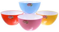 Миниатюра: Миска пласт. 3л (d-225мм), двухцветная Fresh Line цветная