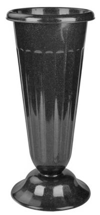 Миниатюра: Ваза для цветов под срезку пласт. 6л (210*210*440мм) черная