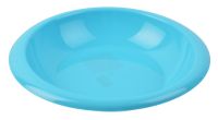 Миниатюра: Тарелка столовая пласт. 0,75л (205*215*40мм) голубая (80)