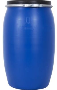 Миниатюра: Бочка пласт. 227л (585*940*585мм) п/эт, без крышки L-Ring Plus Drums